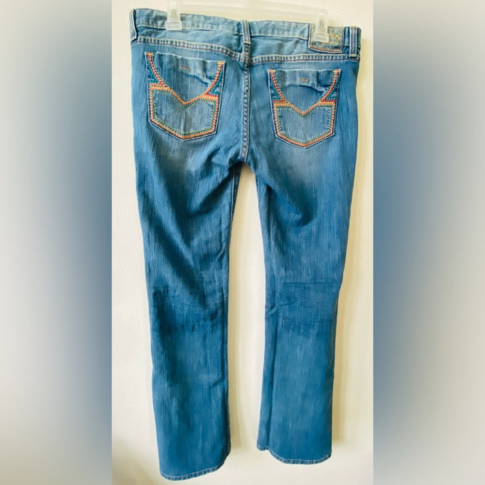 EUC Guess Vintage Women's Medium Blue Bootcut Jeans 31 - Picture 2 of 2